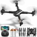 SYMA Drone with Camera 1080P HD FPV Cameras Remote Control Toys RC Quadcopter Helicopter Gifts for Boys Girls Adults Beginners with Altitude Hold, Headless Mode, One Key Start, 3D Flips 2 Batteries (Black)