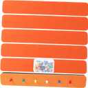Self Adhesive Felt Bulletin Board Strips for Office and Home Wall Decor with Pushpins Material Bright Orange for Message Goal Setting and Stylish Organization