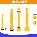 6 Kits 49pcs Can Spout Replacement Kit,Can Nozzle Replacement Kit for 1/2/5/10 Gal,Can Spouts for Old Style Tanks Easy to Install,with Screw Collar Caps, Spout Cover, Base Cap, Drill Bit