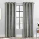Murphy Light Filtering Grommet Indoor Curtain 52 x 95 in Grey