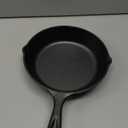 Lodge 8 Inch Cast Iron Pre-Seasoned Skillet  Signature Teardrop Handle - Use in the Oven, on the Stove, on the Grill, or Over a Campfire, Black