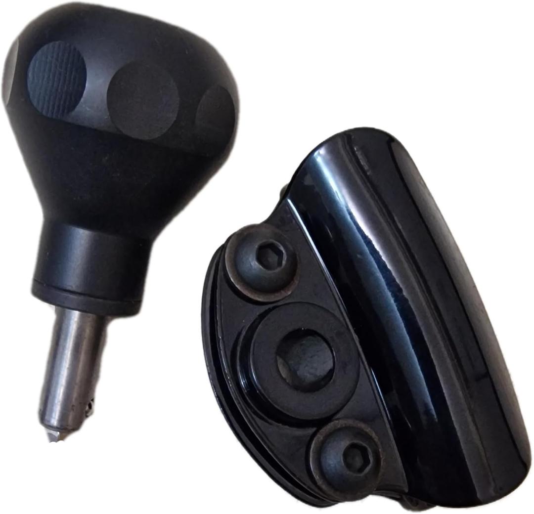 Steering Wheel Spinner Knob - Universal Heavy-Duty Suicide Knob for Cars, Trucks, Vans, Forklifts, Boats Disabled Drivers - Quick Release Steering Assist