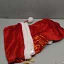 JOYIN Christmas Large Gift Bags 31" x 27" with Cord Drawstring, Red Santa Sack for Indoor Xmas Give Decoration, Large Velvet Santa Claus Bag Costume for present Dcor, Giant Presents Gifts Wrap