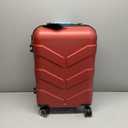 Hardside Carry On Luggage 22x14x9 Airline Approved with Spinner Wheels, Lightweight 20-inch Carry-On Suitcase for Women & Men, Red