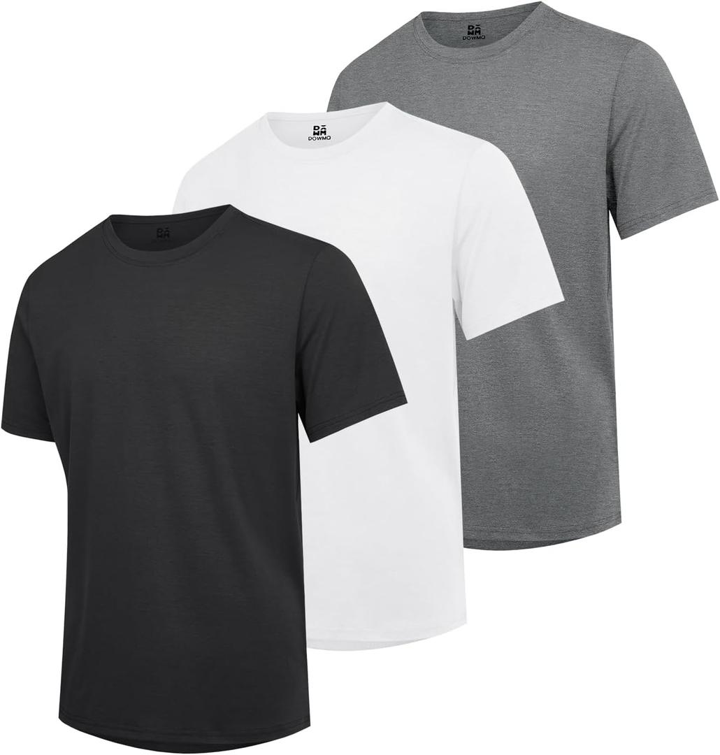 Mens T-Shirts Multi Pack Crewneck Cotton Tee Short Sleeve Classic Pullover Basic Summer Tops (3X-Large)
