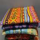 Menkxi 6 Pcs Bohemian Floor Pillows Seating 15 Inch Boho Floor Cushions Sitting Pillows Square Yoga Mandala Meditation Pouf for Living Room Balcony Office Tatami(Stylish)