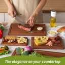 Bamboo Cutting Board Set Non Slip Feet Over Sink Father Day Dad Parents Papa Stepdad Pappy Poppy Pawpaw Who Want Nothing Everything Future Groom Bride Law Christmas Xmas