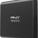 PNY Pro Elite V2 1TB USB 3.2 Gen 2x1 Type-C Portable Solid State Drive (SSD)  (PSD0CS2160-1TB-RB)