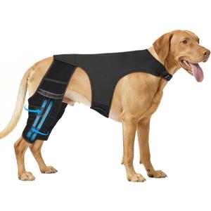 Dog Knee Brace for Torn ACL Hind Leg, Adjustable Hip Support to Reduce Pain, 4 Stabilizers Dog Leg Braces for Back Leg, CCL, Ligament Injuries & Luxating Patella, L