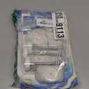 Baby Gate Extender Extention-4 Pack M8 (8MM) Baby and Pet Safety Stair Gate Threaded Spindle Rods Replacement Parts Bundle with Wall Protector (Round-White-4 Pack)