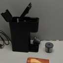 Mini Hot and Iced Coffee Maker Single Serve, for K Cup and Ground, 6 to 14 Oz Brew Sizes, with Recipe Book, for Home, Travel, RV, Office and Dorm, Classic Black (2.0 Version)