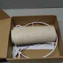 Beige Linen Small Drum Lampshade, 8.66" Top x 8.66" Bottom x 7.87" High Lamp Shade, Lamp Shade Replacement for Table and Floor Lamps, Pendant Light, Handcrafted Lampshade, Easy Assembly