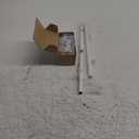 Wrap Around Curtain Rods,White Curtain Rods 28 to 48 Inch,5/8 Inch Adjustable Blackout Curtain Rod Set with Bracket,Room Darkening Single Window Rod,Metal Hidden Curved Drapery Rods 28-48",White