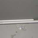Tension Curtain Rod 41-185 In (4-15ft), Extra Long Tension Rod No Drilling For Patio Windows, White Shower Curtain Rod For Room Divider,One-Click Telescopic Rod, Outdoor Curtain Rods Never Rust