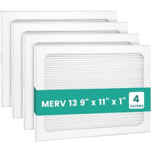 9 x 11 x 1 MERV 13 Replacement Dehumidifier Filter Compatible with Santa Fe Compact70, Ultra70, Element, Compact2, UA 65H dehumidifier Models, Upgraded, 4 Pack
