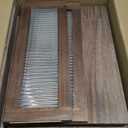 Solid Wood Bread Box for Kitchen Countertop with Drawer, 2-Tier Large Wooden Bread Storage Bin with Cutlery Organizer, Farmhouse Bread Keeper for Homemade Bread, Brown (50 Deli Papers)