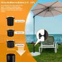 Umbrella Tube Base Universal Granite Umbrella Stand Tube Outdoor,Outside Stone Umbrella Stainless Steel Tube Base,Heavy Duty Flag Pole Stake Holder,Table Umbrella Tube Bracket,DIY Umbrella Tube Mount