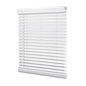 LazBlinds 2-inch Cordless Faux Wood Blinds with Royal Valance, Room Darkening Horizontal Window Blinds, Inside Mount Blinds for Windows - Fit for Window 70.625" W x 48" H - White