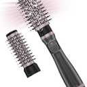 4-in-1 Rotating Hair Dryer Brush Spinning, 3 Setting Modes with Rapid Cooling Button, Hair Brush Blow Dryer with 2 Detachable Brush(1.5"& 2")