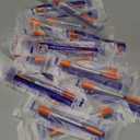 0.5ml 31G 5/16 Inch 8mm Syringe, Lab Syringes Individually Wrapped, Pack of 25