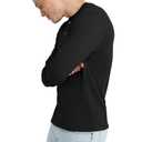 Hanes Originals Men's T-Shirt, Henley T-Shirt for Men, Long Sleeve, 100% Cotton Tee, Large