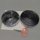 Navona 30Ft x 1 Inch Hook and Loop Strips with Adhesive  2 Rolls Heavy Duty Hook and Loop Tape with Backing for Home, Office, School, and Crafting Projects, Black