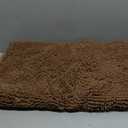 Smiry Dog Door Mat for Muddy Paws 48x30, Absorbs Moisture and Dirt Doormat, Non-Slip Washable Quick Dry Chenille Front Door Mat Indoor Entrance, Entryway Carpet for Inside Floor, Mocha