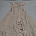 PRETTYGARDEN Women's 2025 Summer Cross Midi Dress Casual Boho Deep V Neck Short Sleeve Ruffle Hem Split Beach Long Dresses S