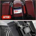 LED Rear Fender Fascia Set,Fender Extension Kit with Integrated Stop Tail Turn Signal Lights for Harley Davidson Touring Road King, Electra Glide, Road Glide, Street Glide 2014-2023 Accessories