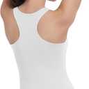 HOPLYNN 4 Pack Women's Racerback Workout Tank Top Crop Athletic Running Gym Yoga Active Sports Tops Shirts for Women