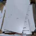 Makeup Vanity Desk Set, 35.4Wx15.7Dx53.9H, White (Smart LED Mirror, with Cushion Stool, Hairdryer Rack, Power-Outlet, 4 Drawers, Open Shelves)