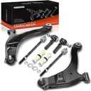 A-Premium Set of 8, Front Lower Control Arm, Sway Bar Link, Inner Outer Tie Rod End, Compatible with Chrysler PT Cruiser 2001-2010, Dodge Neon 2001-2005