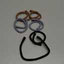 6 Pieces Iron Wire Embedded Hair Ties Dreadlocks Hair Ties for Women & Men Spiral Lock Hair Tie Bendable Holders for Thick Curly Hair(Black, Gray, Brown)