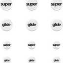 Superglide Glass Mouse Skates  Consistent Controllable Glide, Polished Round Edge, Super Balanced Gaming Mouse Feet with Durable Sole for Universal 6mm + 9mm 12pcs (TypeC, White)