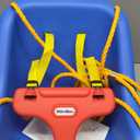 Little Tikes Snug 'n Secure Blue Swing with Adjustable Straps, 2-in-1 for Baby and Toddlers Ages 9 Months - 4 Years