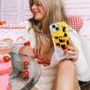 3 x Toycamp for iPhone 14 Plus Case - Aesthetic Cute Paint Black Cats 14 Plus Phone Case with Diamond Bling Lens Protector Laser Glitter Holographic Y2K i Phone 14 Plus Cover for Women Girls