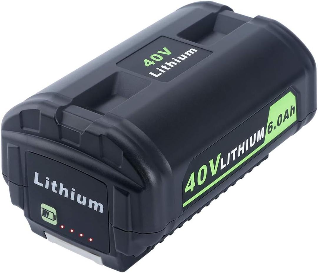40V 6000mAh Lithium-ion Battery Replacement for Ryobi 40-Volt Collection Cordless Power Tools OP4040 OP4026 OP4030 OP4050 OP4060A Compatible with Ryobi 40V Battery