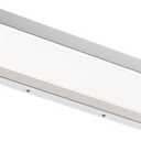 LED Bathroom Vanity Light Fixture Over Mirror 24.4 inch Modern Rectangle Finishing Bath Vanity Lighting Bar 4000K Daylight Wall Sconce (Chrome)