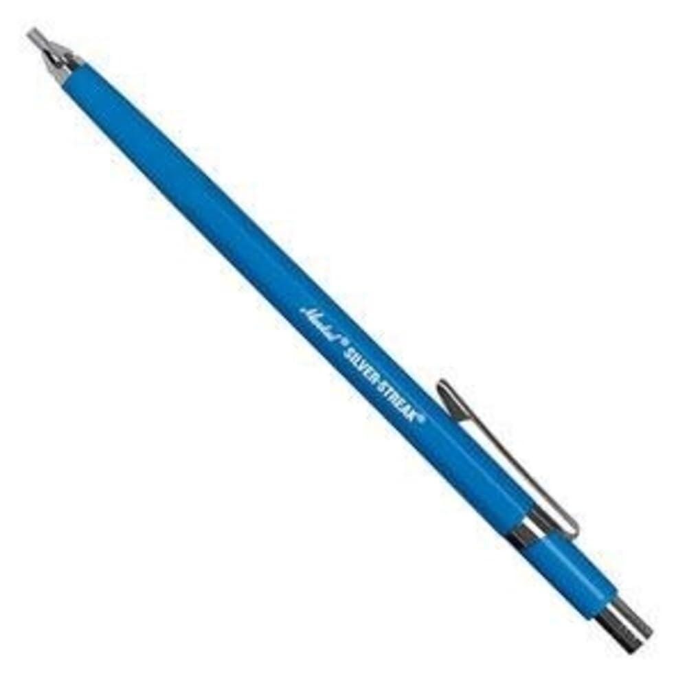 Markal 96006 - Markal Silver-Streak Holder with 1 Reflective Lead, Built-in Sharpener, 1 Click Advance -Ideal for Metal Layout & Fabrication Work