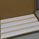 DF DUALFERV Alphabet Poster, 4 Pack Bright Colors Playroom Wall Decor with Solid Wood Scroll for Fun Learning, Alphabet Wall Decor for Playroom Nursery, 12x16 Inch