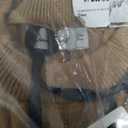 Danna Belle Girls Sweater Dress Lantern Sleeve Ruffled Fall Winter Dresses 5-12Y (Beige)