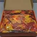 4 Pack Fall Decor Garland - Fall Thanksgiving Decorations for Home - 23.6Ft Maple Leaves Garland with Lights Battery Operated for Mantle Fireplace Table Indoor Outdoor Autumn Halloween Christmas Decor