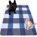 Washable Pee Pads for Dogs with 4-Layer Integrated Waterproof Design, Reusable Super Absorbent Non-Slip Puppy Pads for Crate Training, Home Floor Protection , 40''60''