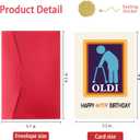 3 x Funny 40th Birthday Card for Men Women, Happy 40 Year Old Birthday Card for Mom Dad Husband Wife Brother Sister, Unique 40th Birthday Gift Idea for Him Her, 40th Birthday Decorations (ACH-019)