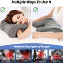 xiaomubiao Headrest Office Chair Neck Pillow Ergonomic Memory Foam Desk Pillow for Napping - Multifunctional Comfort for Adult Workstations,Neck Support Pillow Chair for Car, Office, Gaming