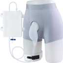 External Catheter for Men with Detachable Silicone Urine Bag (1000mL) | Wearable Urine Collector for Men with Reusable Tube 39.4in, Adjustable Anti-Slip Straps | Home & Daily Use (Gray Underwear+white Bag)