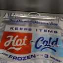 Insulated Thermal Cooler, Grocery Size, Red/Blue