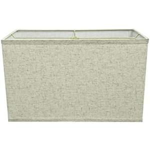 Aspen Creative 36006, Transitional Rectangular Hardback Shaped Spider Construction Lamp Shade in Flaxen, 8" + 16" wide (8" + 16") x (8" + 16") x 10"