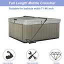 Hot Tub Cover Lift Spa Cover Lifts Under Mount Hot Tub Cover Lifter Adjustable Height 31 to 41 Inch Width Below 96 Inch Removal System Bracket Fits Most Spas Hot Tubs