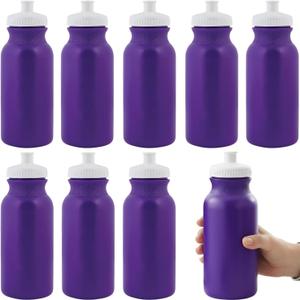 Fun Express 20 oz. Purple Plastic Water Bottles - 50 Pieces